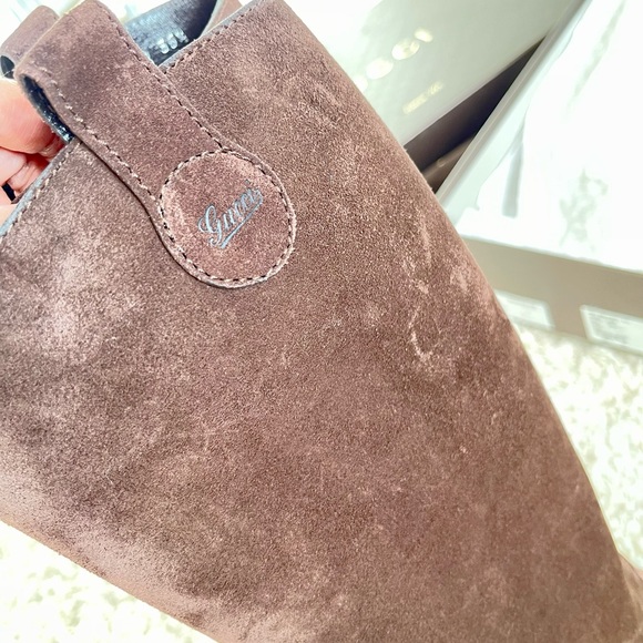 Gucci brown suede boots, size 35 - Picture 14 of 14